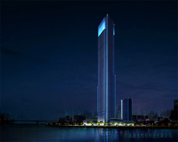珠海横琴总部大厦建筑外立面照明设计