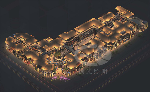 云南昆明风情商业街照明设计
